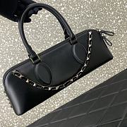 Valentino Garavani black rockstud hand bag - 4