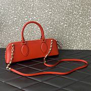 Valentino Garavani orange rockstud hand bag - 6