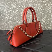 Valentino Garavani orange rockstud hand bag - 4