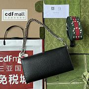 Gucci Dionysus black double flap wallet bag - 2