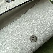 Gucci Dionysus plain white double flap wallet bag  - 2