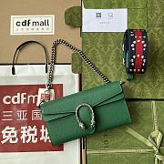Gucci Dionysus green double flap wallet bag - 1