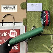 Gucci Dionysus green double flap wallet bag - 5