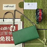 Gucci Dionysus green double flap wallet bag - 3