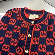 Gucci dark blue/ red cardigan - 6