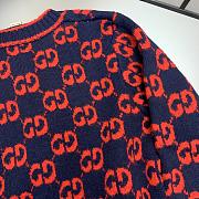 Gucci dark blue/ red cardigan - 3