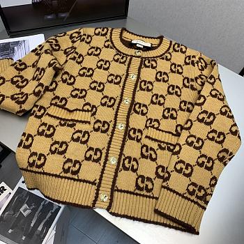 Gucci dark yellow/brown cardigan