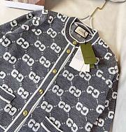 Gucci dark gray / white cardigan - 2