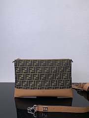 Fendi Small FF Jacquard Shoulder Bag - 5