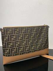 Fendi Small FF Jacquard Shoulder Bag - 3