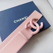 Chanel matte CC logo pink belt  - 6