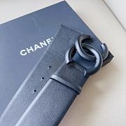 Chanel matte CC logo black belt - 6