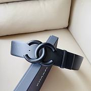 Chanel matte CC logo black belt - 4