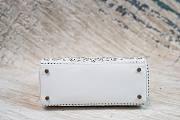 Hermes Birkin 28 White Embroidered Swift Palladium Hardware Bag - 4