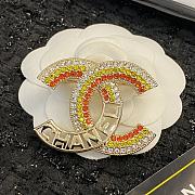 Chanel colorful brooch  - 3