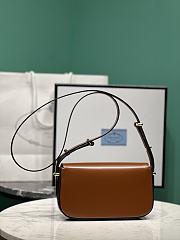 Prada brown leather shoulder bag 1BD339 - 5