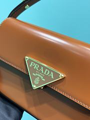 Prada brown leather shoulder bag 1BD339 - 3