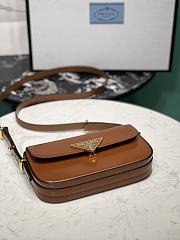 Prada brown leather shoulder bag 1BD339 - 2