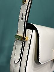 Prada white leather shoulder bag 1BD339 - 2