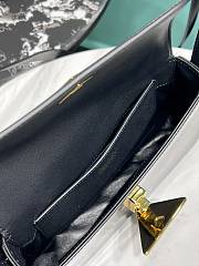 Prada black leather shoulder bag 1BD339 - 6