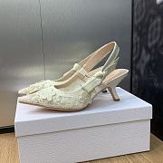 Dior J'Adior Slingback Transparent White Pump 6.5cm - 6