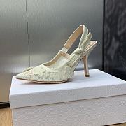 Dior J'Adior Slingback Transparent White Pump 10.5cm - 3