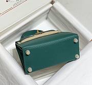 Hermes Kelly Vert Green Epsom Mini 20 Bag - 4