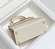 Hermes Kelly Vert White Epsom Mini 20 Bag - 6