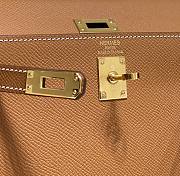 Hermes Kelly Vert Brown Epsom Mini 20 Bag - 2