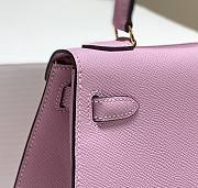 Hermes Kelly Vert Pink Epsom Mini 20 Bag - 4