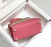 Hermes Kelly Vert Very Pink Epsom Mini 20 Bag - 6