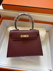 Hermes Kelly Vert Red Epsom Mini 20 Bag  - 1