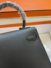 Hermes Kelly Vert Black Epsom Mini 20 Bag - 3