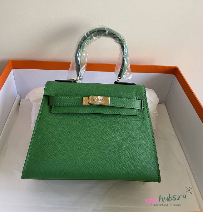 Hermes Kelly Vert Very Green Epsom Mini 20 Bag - 1