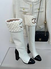 Chanel 23C white high boots 9mm - 4