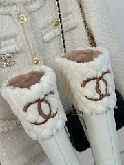 Chanel 23C white high boots 9mm - 6