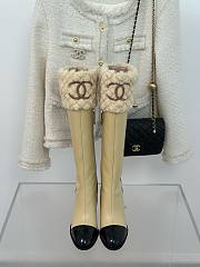 Chanel 23C beige high boots 9mm - 4
