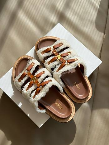 Celine shearling sandals