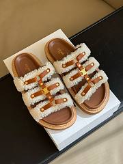 Celine shearling sandals - 4