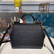 DOLCE & GABBANA Small Black Dauphine Sicily Bag - 2