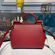 DOLCE & GABBANA Small Red Dauphine Sicily Bag - 4