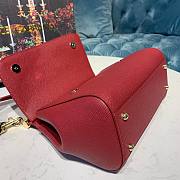 DOLCE & GABBANA Small Red Dauphine Sicily Bag - 3