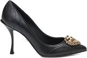 Dolce & Gabbana Devotion matelasse leather heels - 2