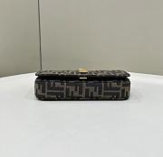 Fendi Fendigraphy brown FF fabric chain wallet - 5