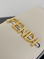 Fendi Fendigraphy white FF fabric chain wallet - 3