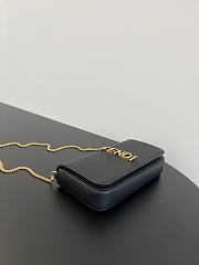 Fendi Fendigraphy black FF fabric chain wallet - 6