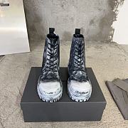 Balenciaga painted strike boots - 4