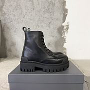 Balenciaga black painted strike boots - 1