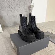 Balenciaga black painted strike boots - 4