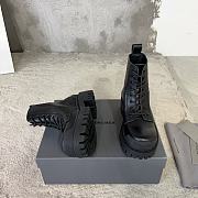 Balenciaga black painted strike boots - 2